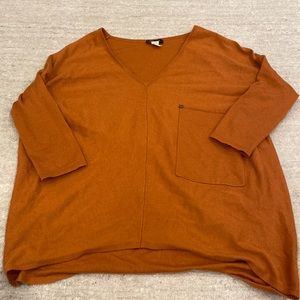 S/M Kerisma Burnt Orange 3/4 Sleeve Sweater